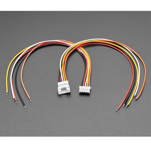 2.0mm 피치 5핀 JST PH 케이블 -암/수 (2.0mm Pitch 5-pin Cable Matching Pair - JST PH Compatible)
